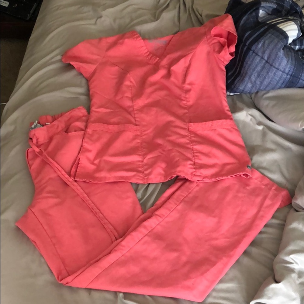 coral greys anatomy scrubs